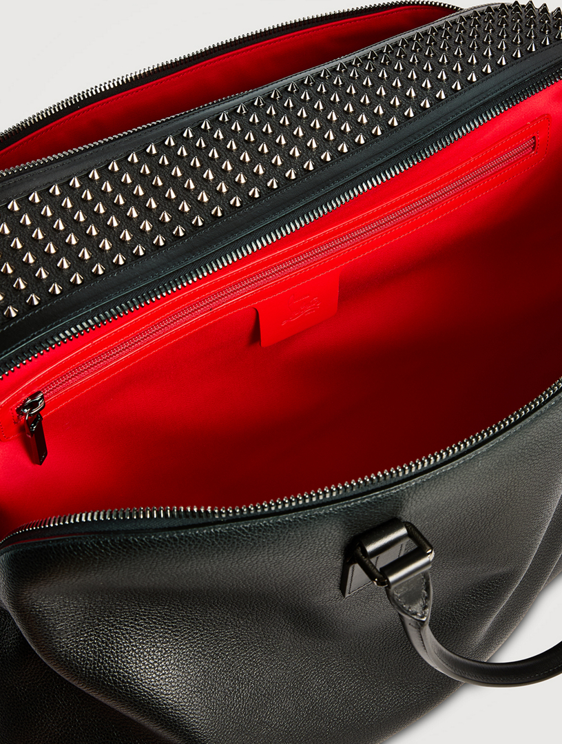 CHRISTIAN LOUBOUTIN Funky Leather Weekender Bag | Holt Renfrew