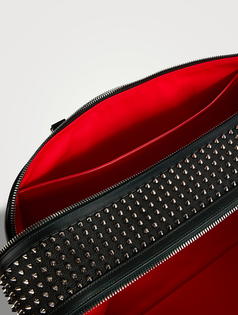 CHRISTIAN LOUBOUTIN Funky Leather Weekender Bag | Holt Renfrew