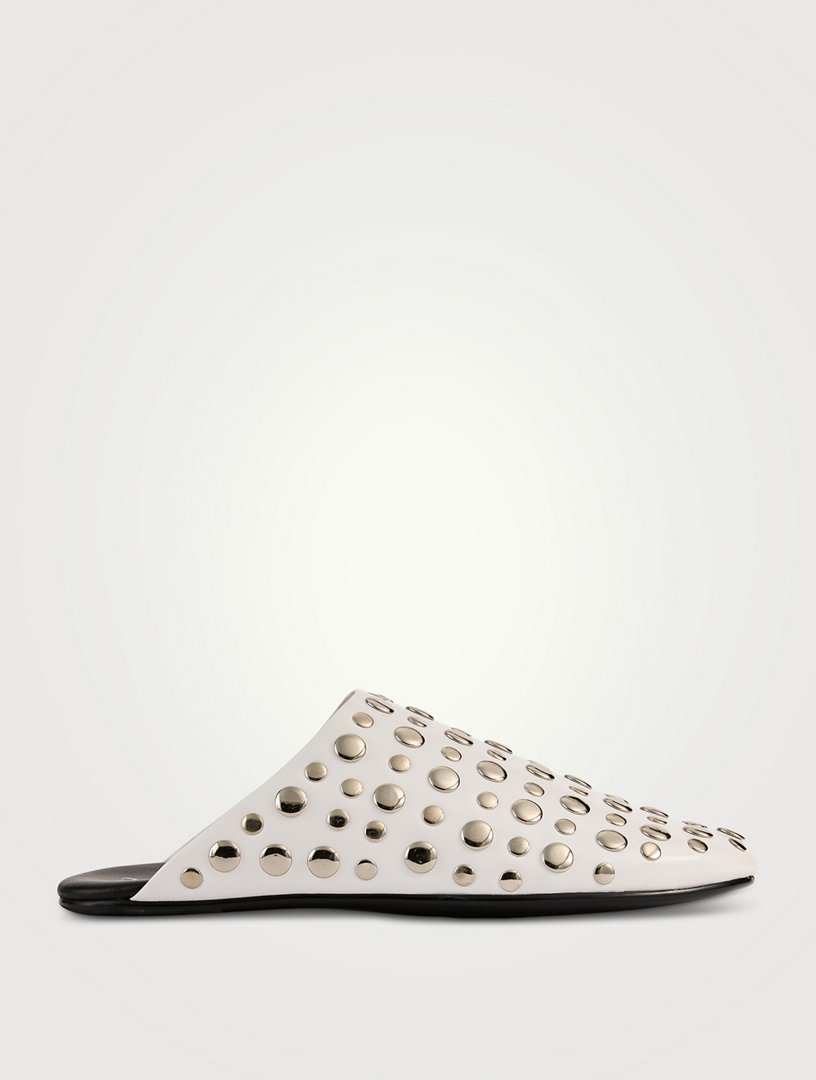 Mules cloutées Gunter en cuir