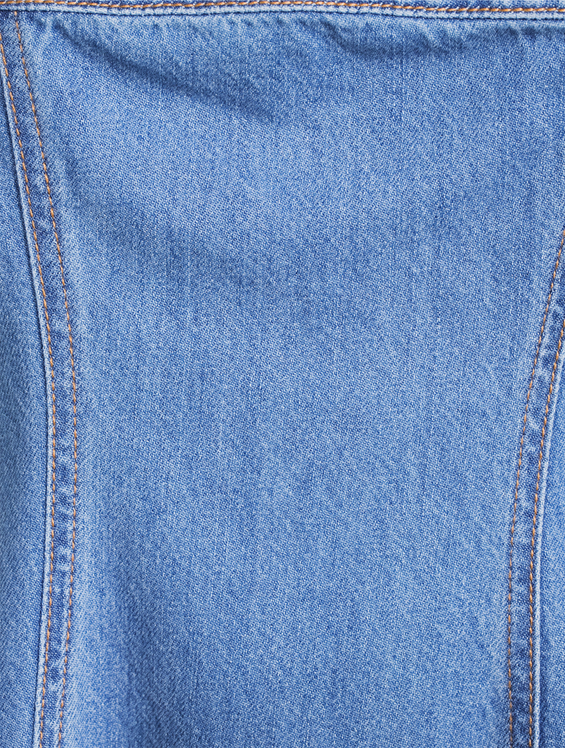 PAIGE Pippa Denim Midi Dress | Holt Renfrew