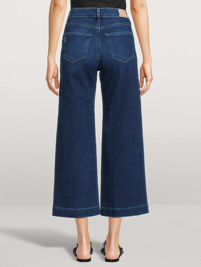Anessa High-Waisted Wide Ankle Jeans