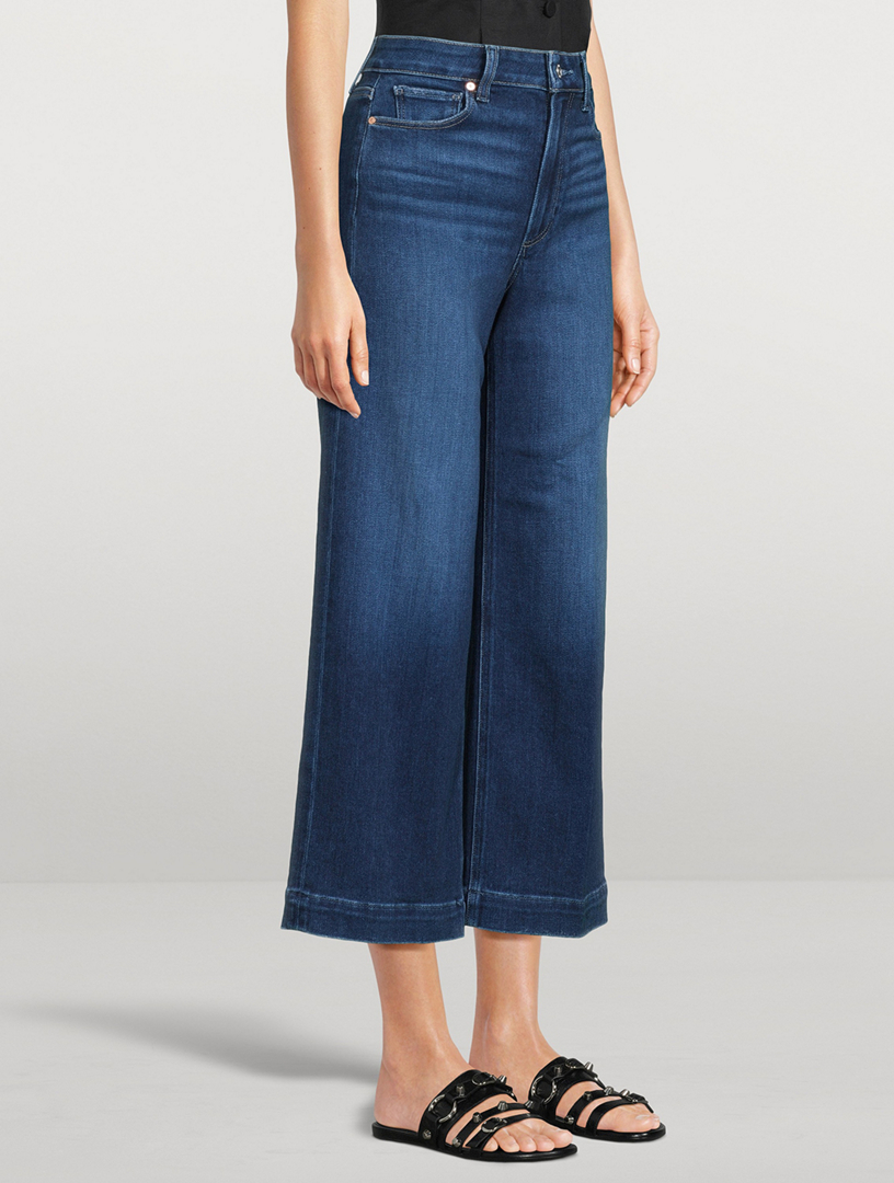 Anessa High-Waisted Wide Ankle Jeans