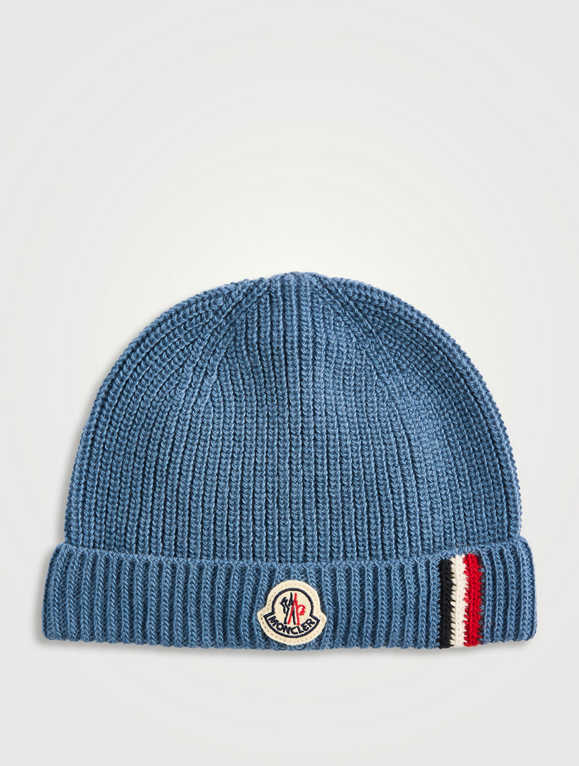 Wool Ribbed Knit Beanie