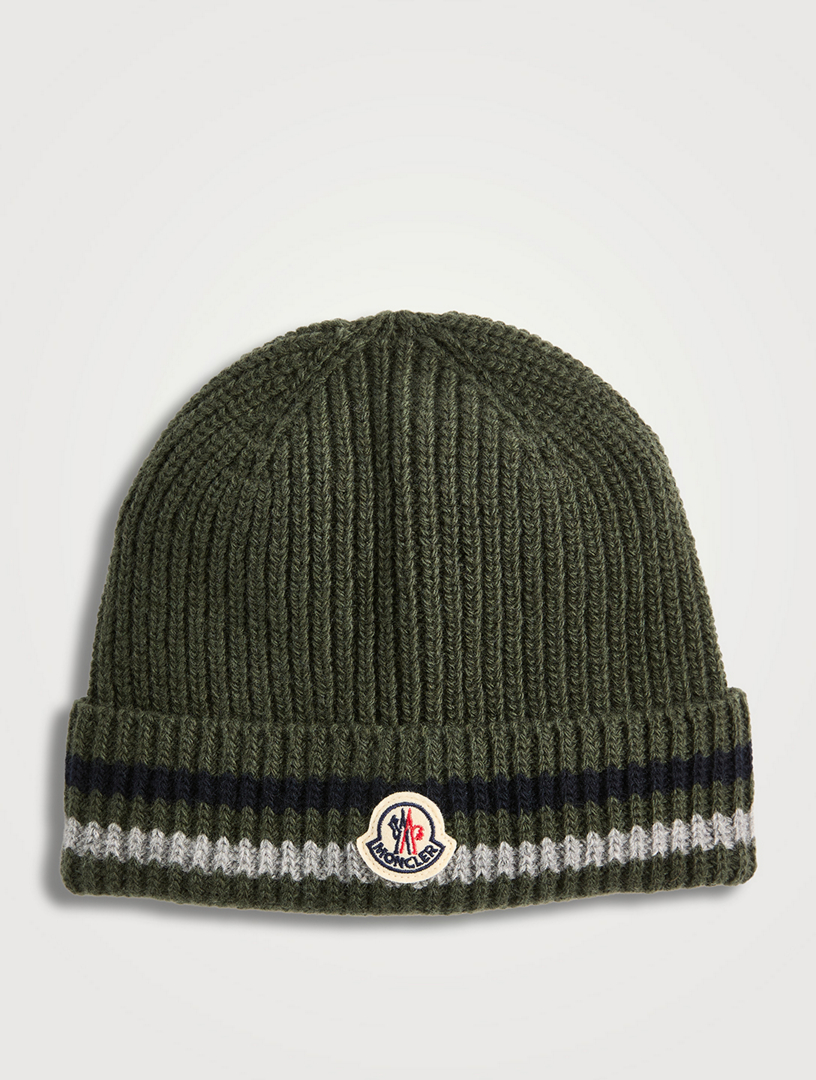 Wool Ribbed Knit Beanie