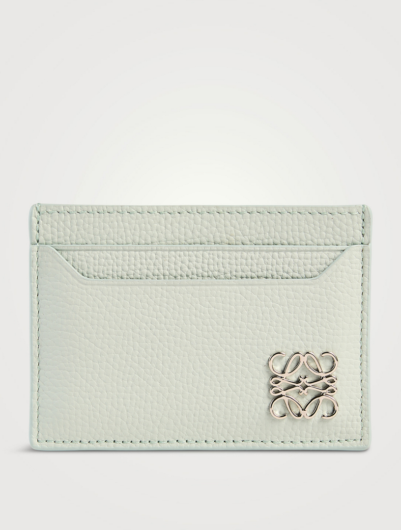 カードケース・名刺入れ LOEWE ANAGRAM CARD HOLDER IN TAUPE WITH CHAIN Anagram square coin cardholder in pebble grained calfskin