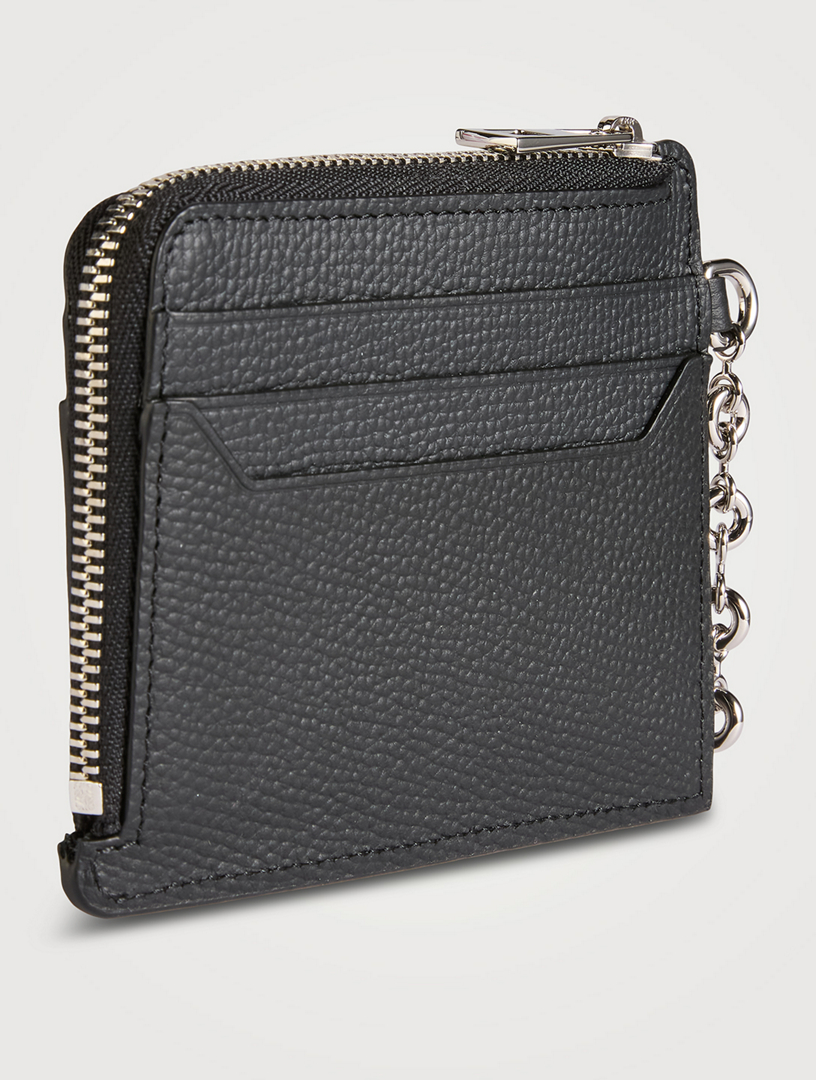 Anagram Square Leather Card Holder