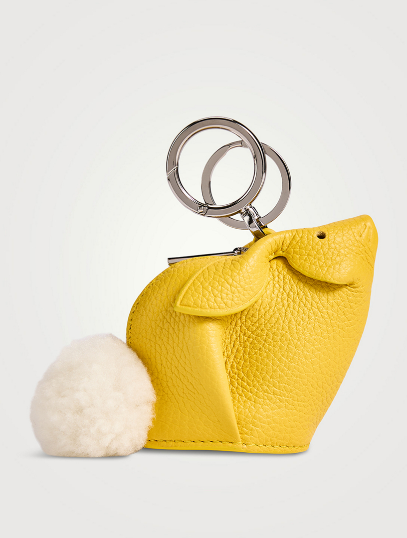 LOEWE バニーチャーム　イエロー LOEWE Bunny Leather Bag Charm | Holt Renfrew