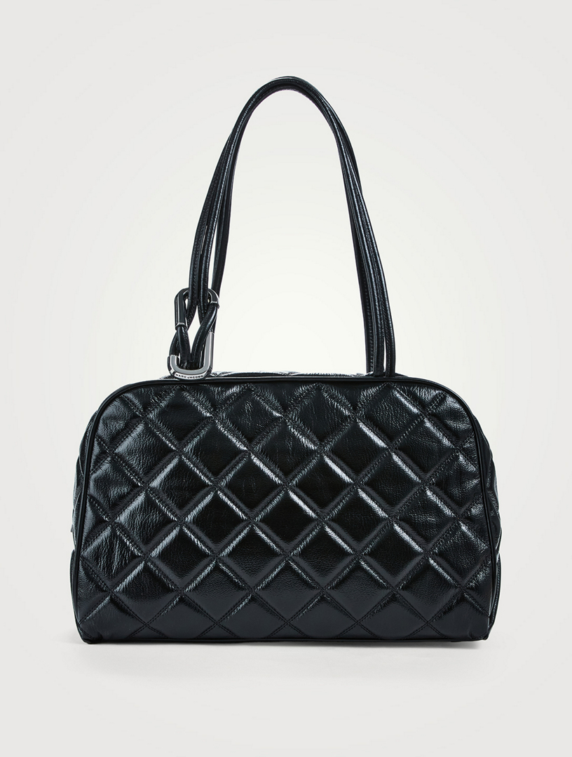 Sacoche The Dual en cuir matelassé