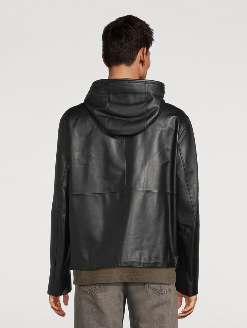 MACKAGE Ivan Leather Hooded Jacket | Holt Renfrew