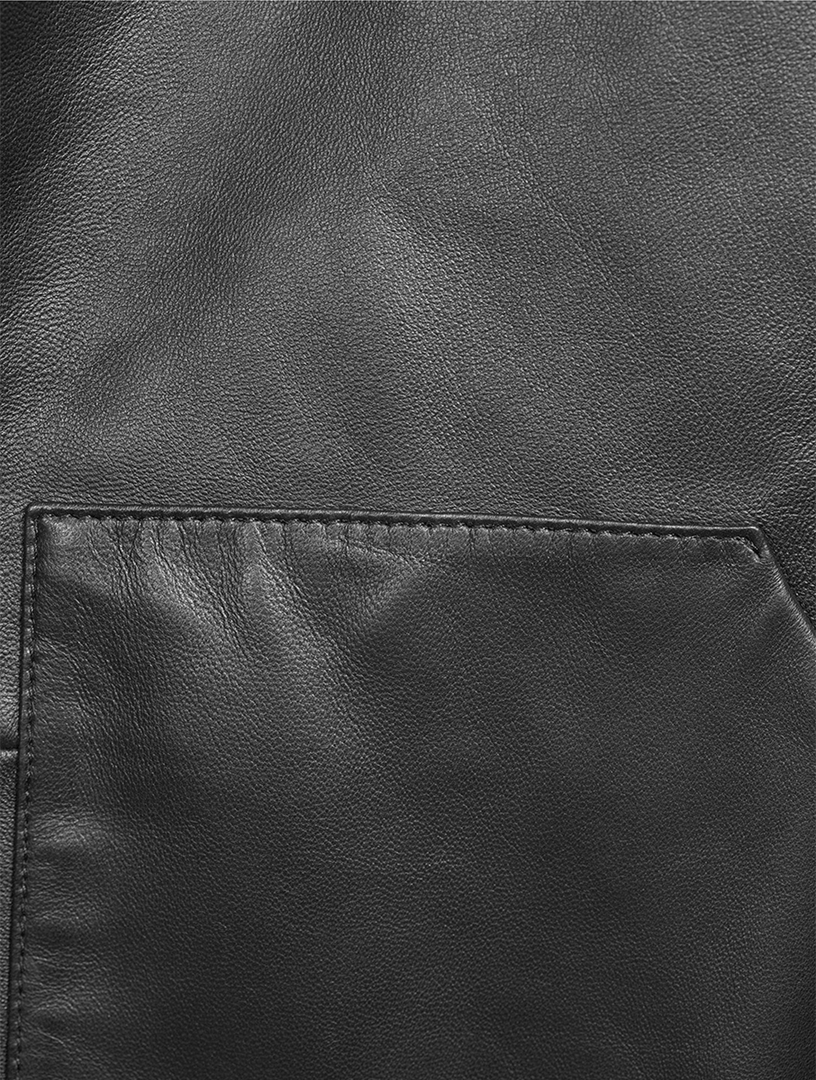 MACKAGE Ivan Leather Hooded Jacket | Holt Renfrew