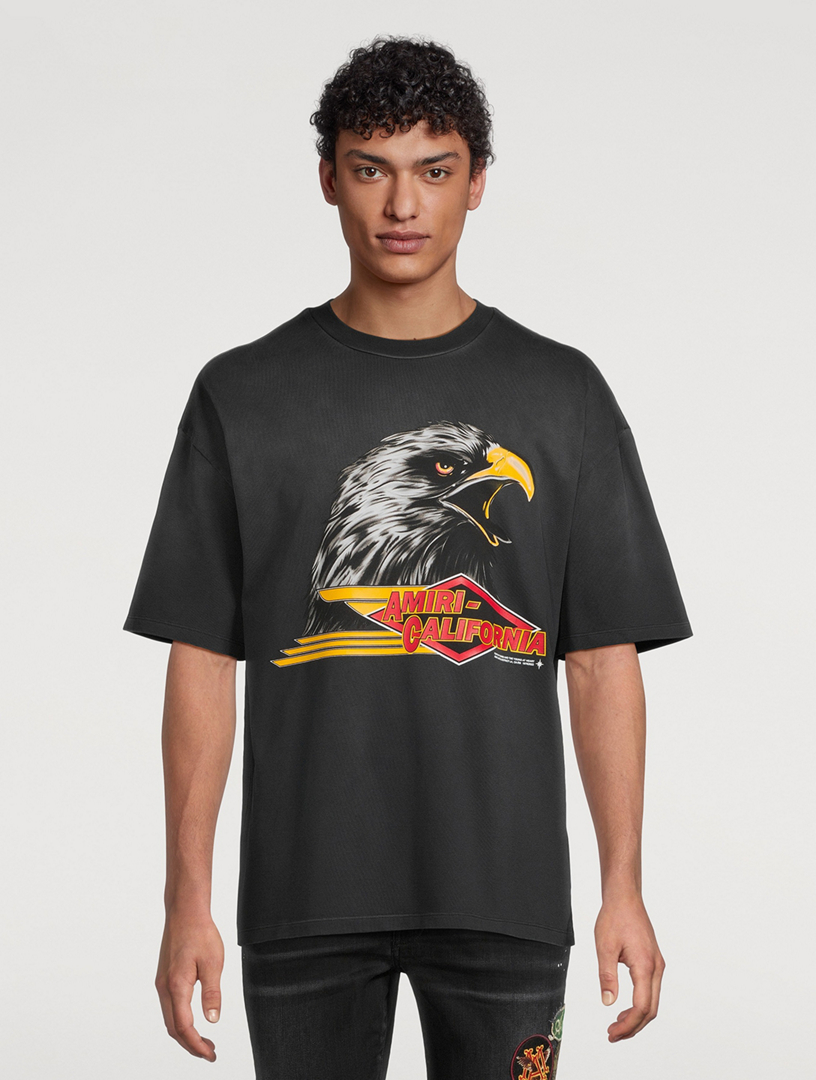 【AMIRI】イーグル オーバーサイズ Tシャツ Amiri - 馬鷲オーバーサイズTシャツ をオンライン購入 | Saks
