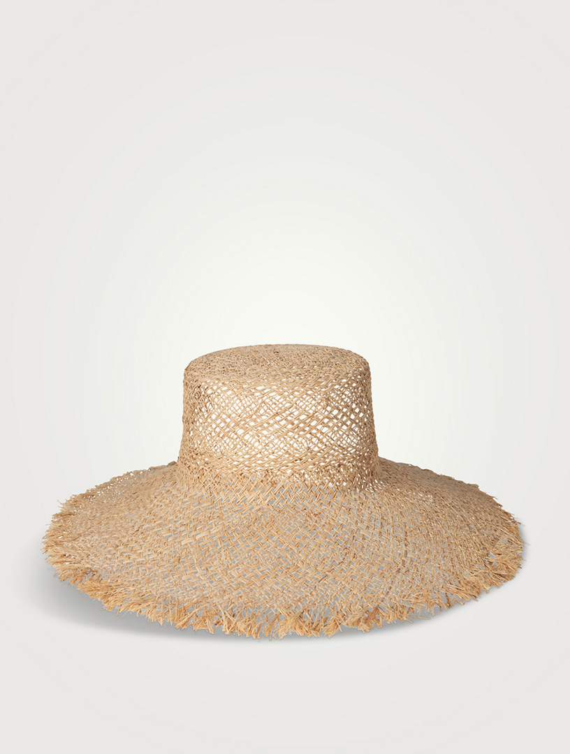 The Sundowner Frayed Raffia Sun Hat