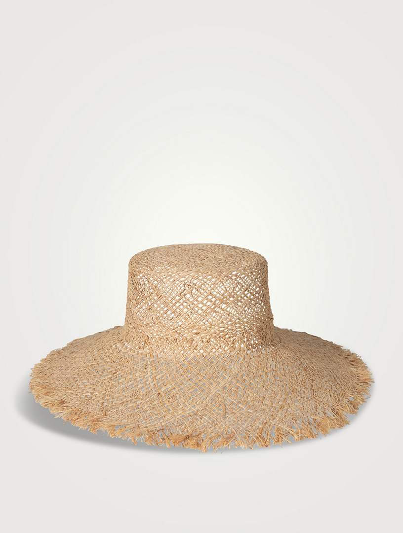 The Sundowner Frayed Raffia Sun Hat