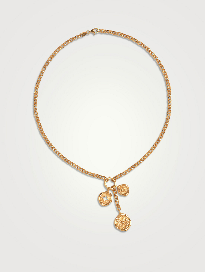 フランス発送 ALIITA ネックレス PICNIC NECKLACE ALIITA Amanita 9K Gold Picnic Basket Pendant Necklace | Holt