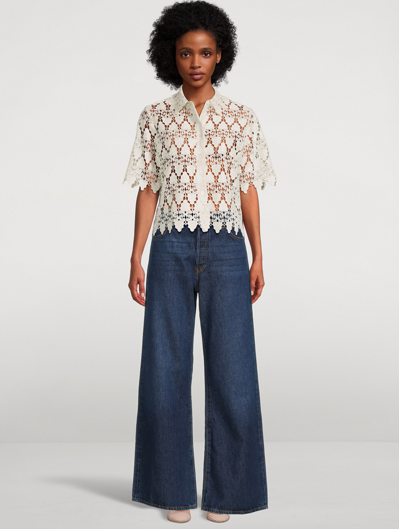 FRAME Lace Shirt | Holt Renfrew