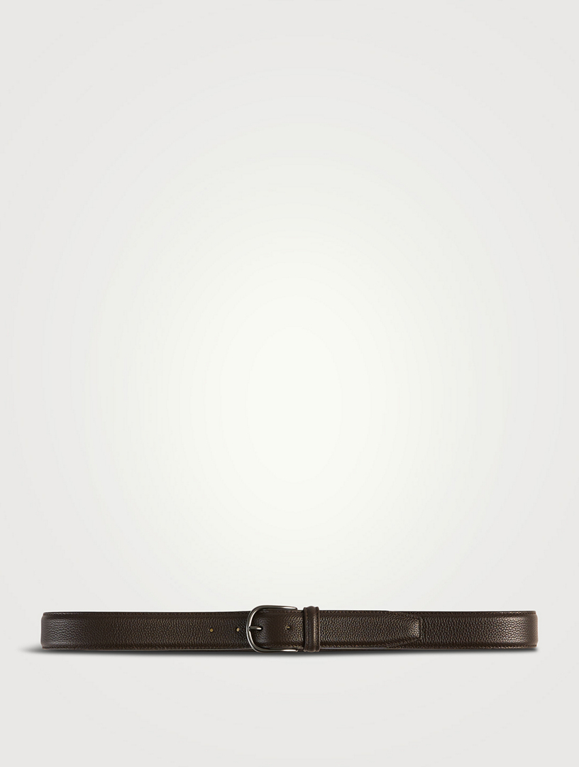 Ceinture en cuir grainé