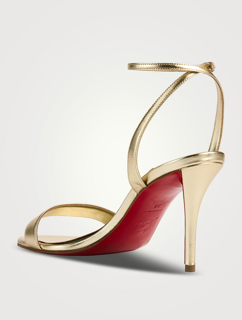 CHRISTIAN LOUBOUTIN Miss Z Metallic Leather Sandals | Holt Renfrew