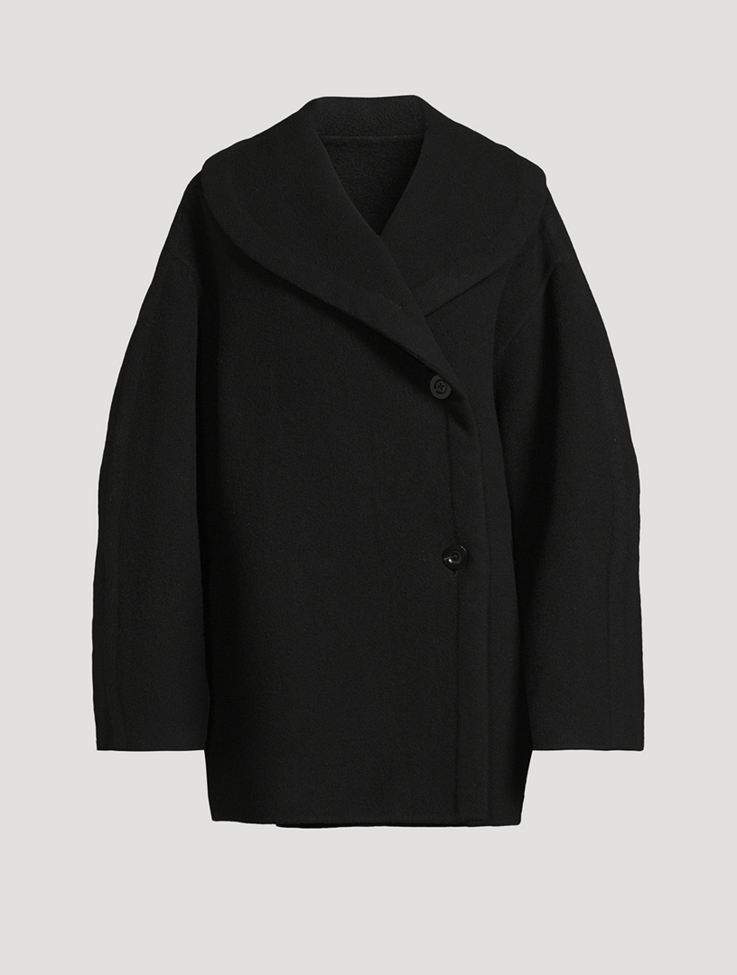 Temur Virgin Wool Cocoon Coat