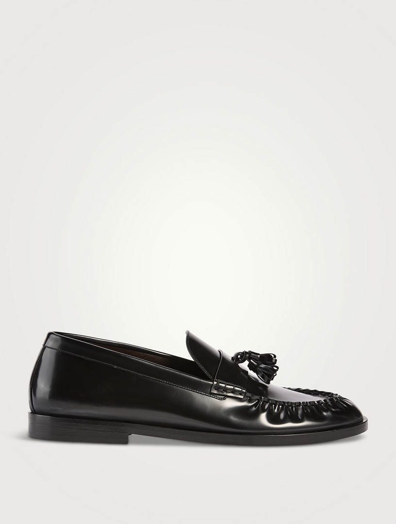 Leather Tassel Loafers