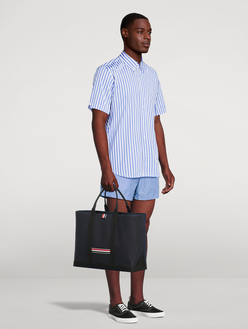 THOM BROWNE Oiled Cloth Medium Tool Tote Bag | Holt Renfrew