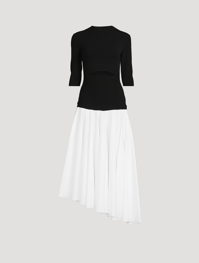 Colourblock Knit Midi Dress