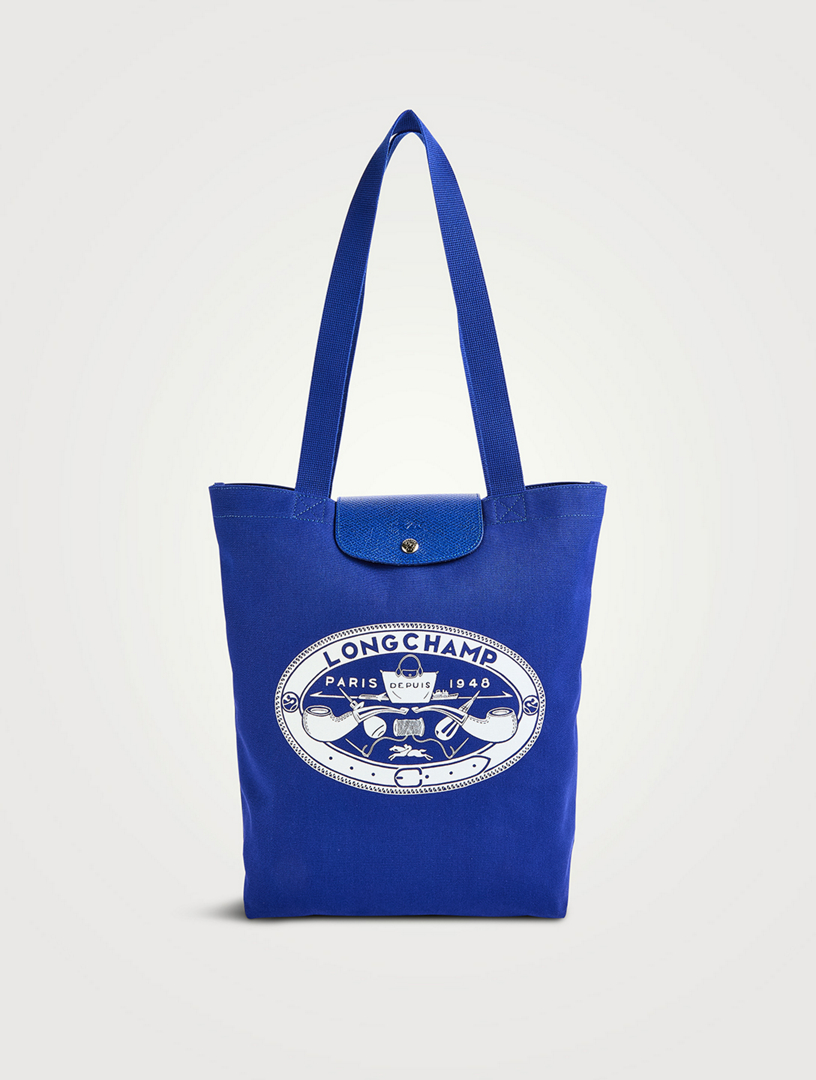 Longchamp x Constantin Riant Medium Le Pliage Collection Canvas Tote Bag
