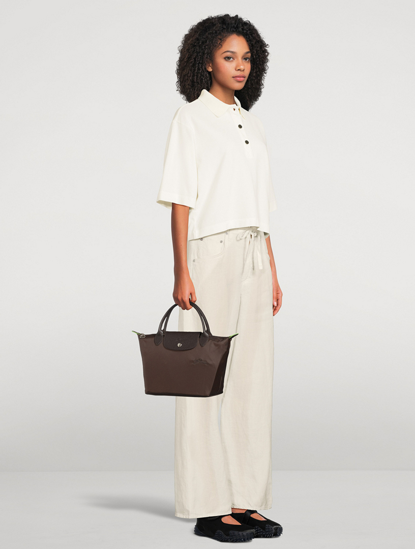 LONGCHAMP Small Le Pliage Green Top Handle Bag | Holt Renfrew