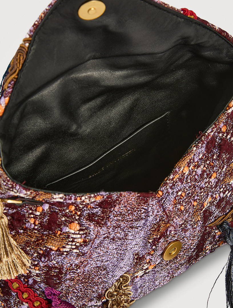 DRIES VAN NOTEN Tassel Embellished Envelope Bag | Holt Renfrew