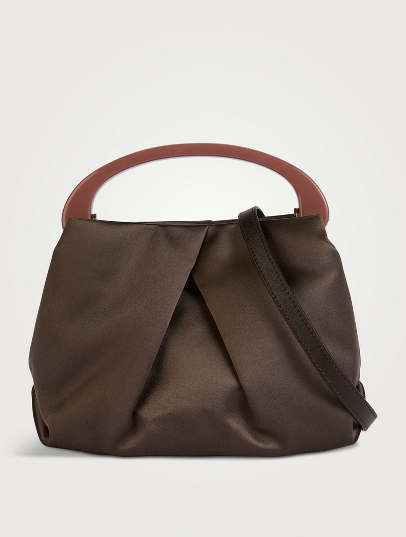 DRIES VAN NOTEN Pleated Satin Bag | Holt Renfrew