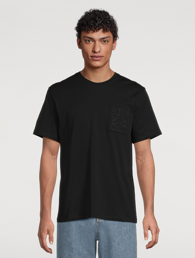 【LOEWE】 Embroidered cotton T-shirt m_5001348412_07