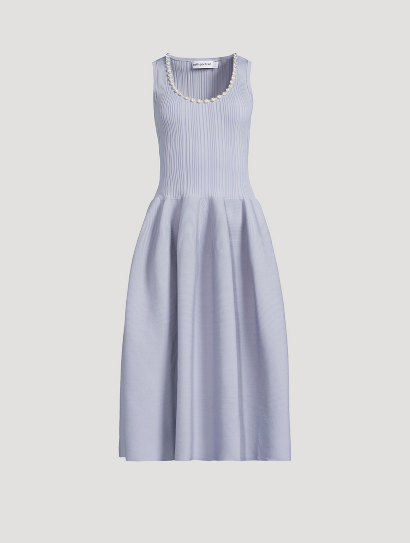 Embellished Knit Midi Dress