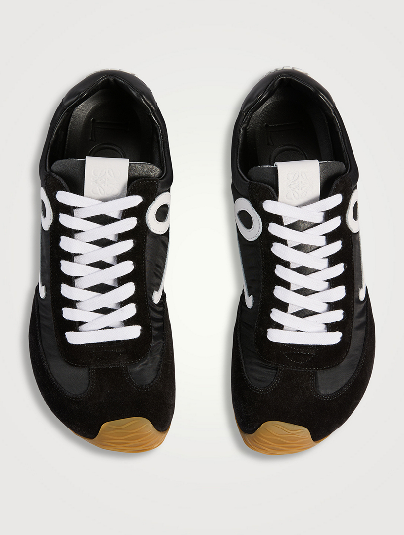 スニーカー Loewe White Nylon And Suede Ballet Runner 2.0 Sneakers Ballet Runner 2.0 suede-trimmed sneakers in white - Loewe