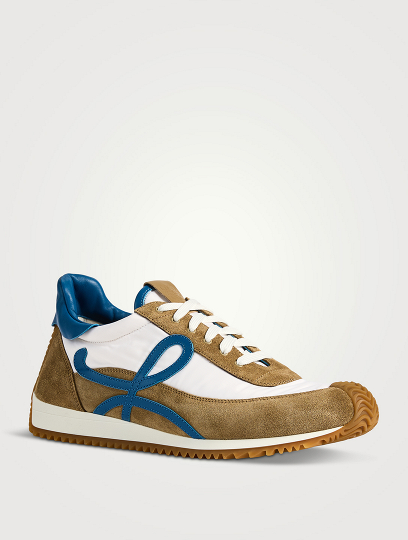 LOEWE Flow Runner 2.0 Suede And Nylon Sneakers | Holt Renfrew