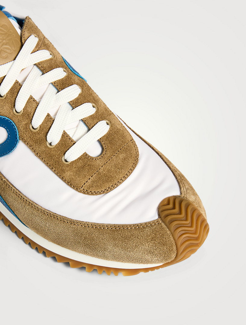 LOEWE Flow Runner 2.0 Suede And Nylon Sneakers | Holt Renfrew