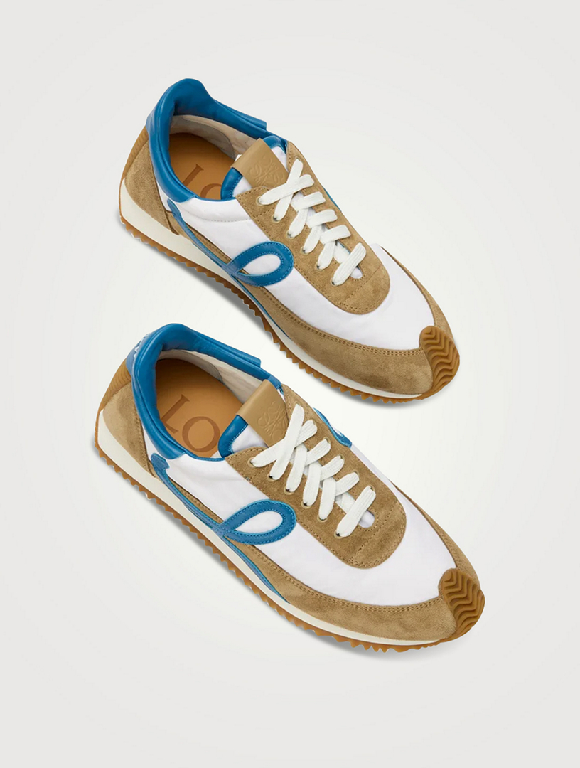 LOEWE Flow Runner 2.0 Suede And Nylon Sneakers | Holt Renfrew