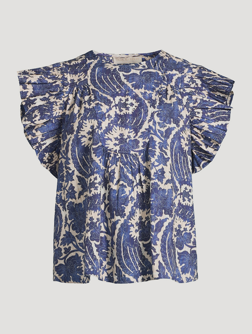 Sienna Ruffled Blouse In Floral Print