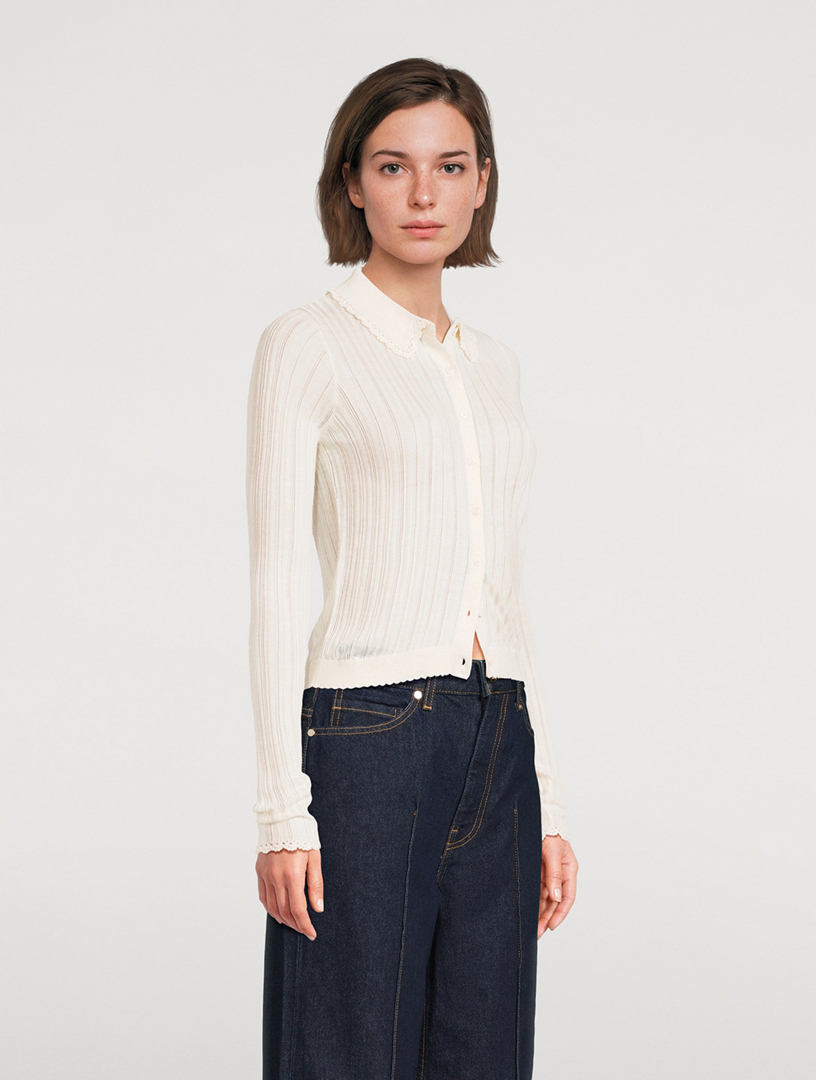 Lottie Pointelle Cardigan