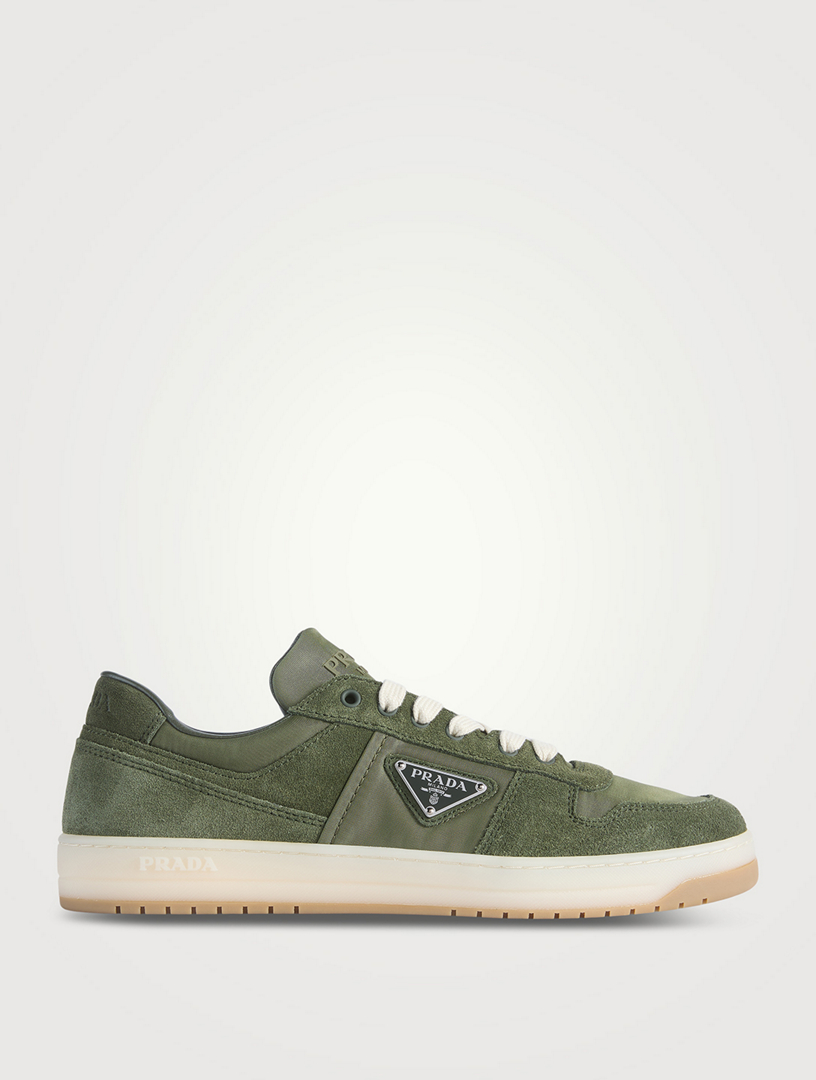 Downtown Re-Nylon And Suede Sneakers