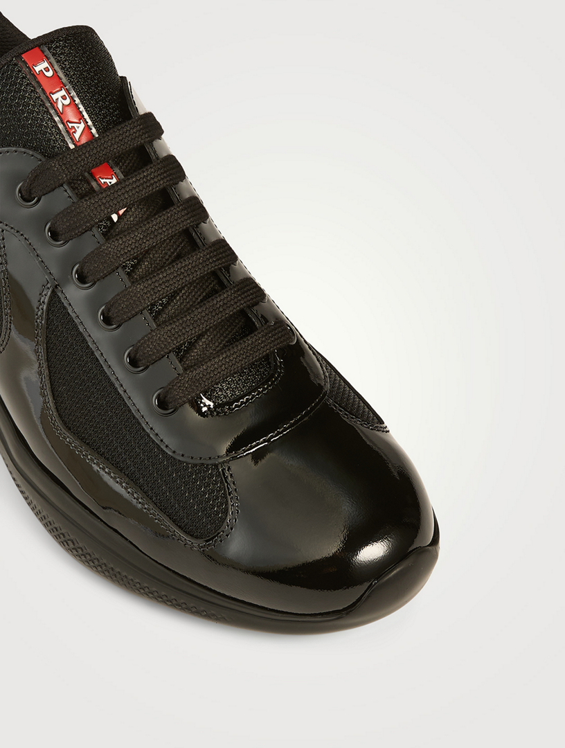 23aw PRADA America's cup sneaker プラダ Prada Sneakers America's Cup black | TheDoubleF