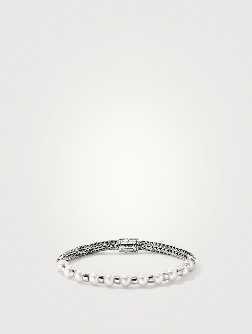 JH Essentials Sterling Silver Pearl Bracelet