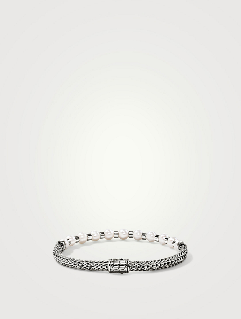 JH Essentials Sterling Silver Pearl Bracelet