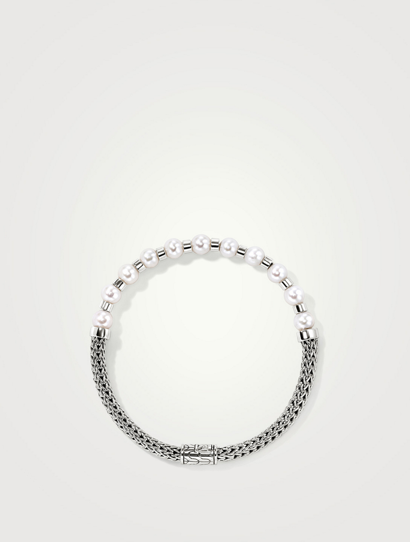 JH Essentials Sterling Silver Pearl Bracelet