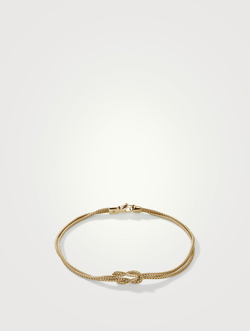 Love Knot 14K Gold 3.6mm Chain Bracelet