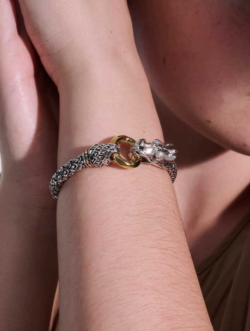 JOHN HARDY Naga Heritage Two-Tone Dragon Bracelet | Holt Renfrew