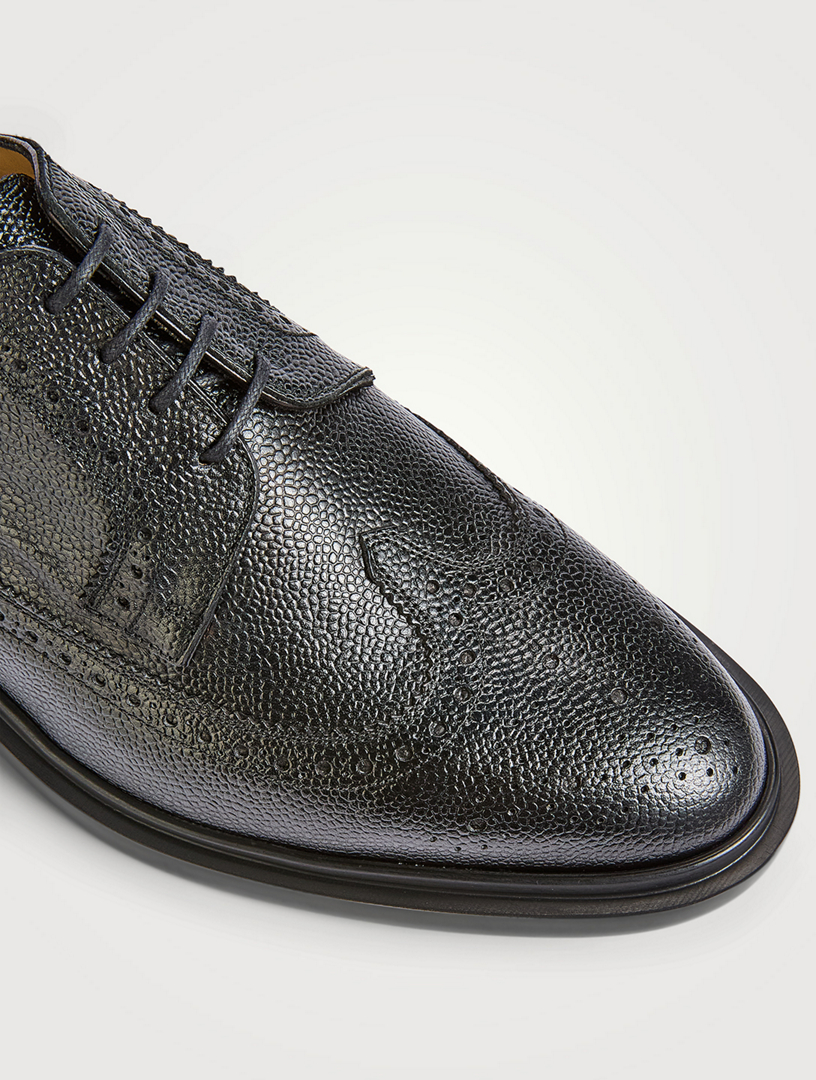 THOM BROWNE Pebble Grain Longwing Brogue Shoes | Holt Renfrew