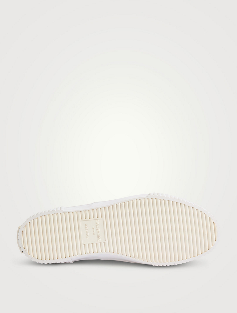 THOM BROWNE Vitello Leather Heritage Sneakers | Holt Renfrew