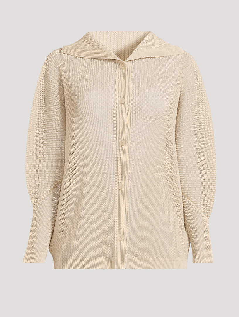 PLEATS PLEASE ISSEY MIYAKE Tatami July Cardigan | Holt Renfrew