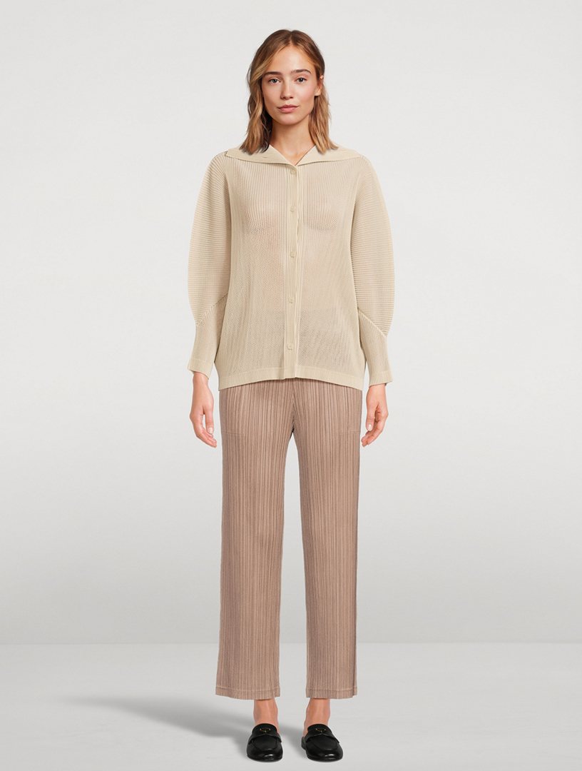 プリーツプリーズ　TATAMI JULYカーディガン　羽織り PLEATS PLEASE ISSEY MIYAKE Tatami July Cardigan | Holt Renfrew