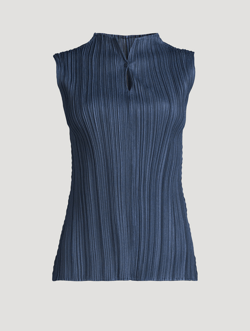 トップス PLEATS PLEASE ISSEY MIYAKE MELLOW PLEATS PLEATS PLEASE ISSEY MIYAKE Mellow Pleats Keyhole Top | Holt