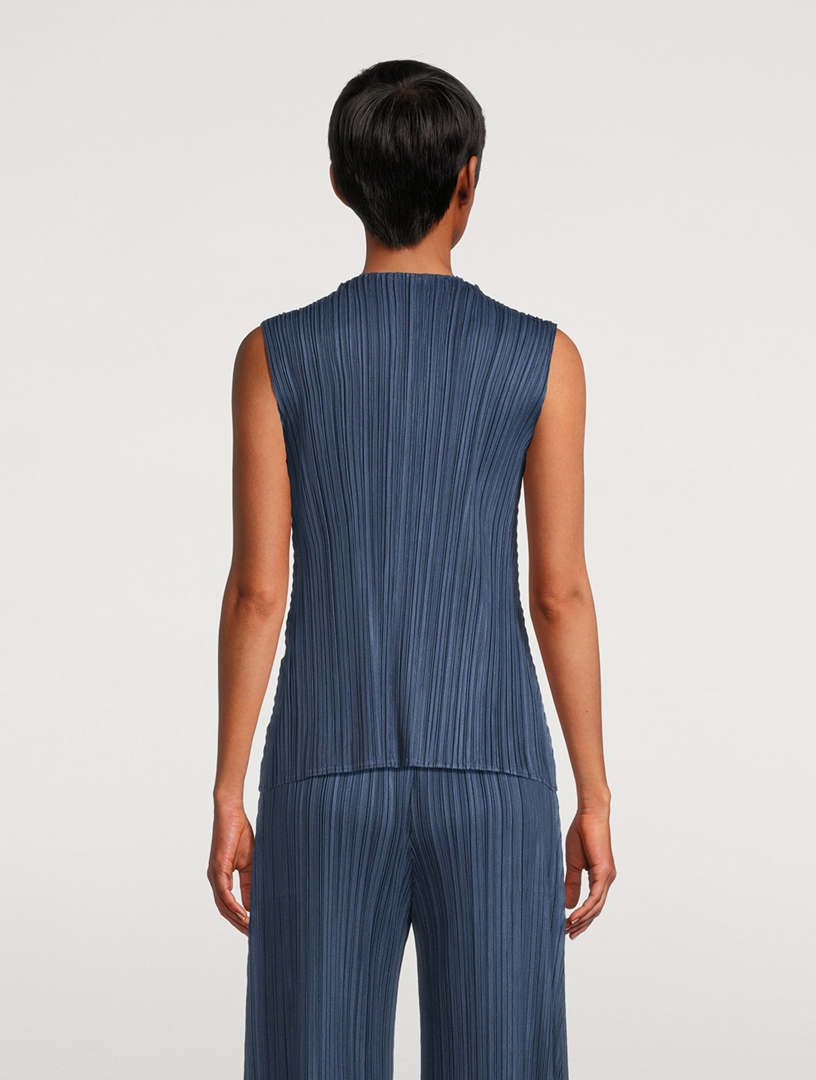 トップス PLEATS PLEASE ISSEY MIYAKE MELLOW PLEATS PLEATS PLEASE ISSEY MIYAKE Mellow Pleats Keyhole Top | Holt